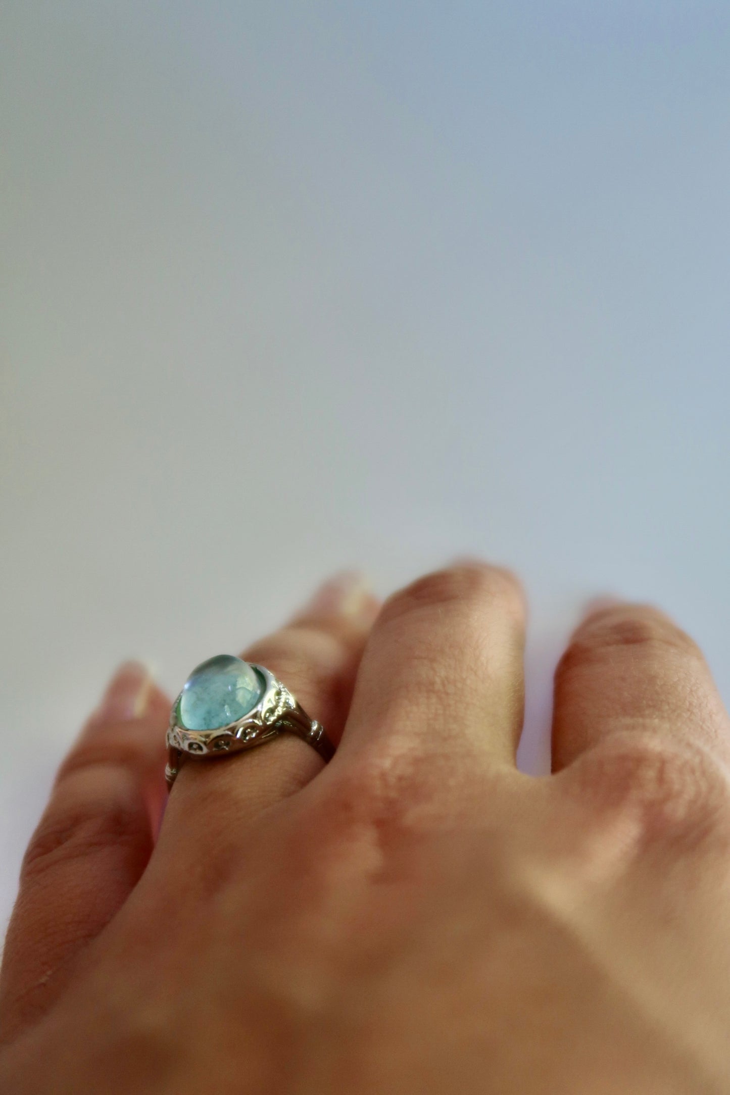 Aquamarine ring (A)