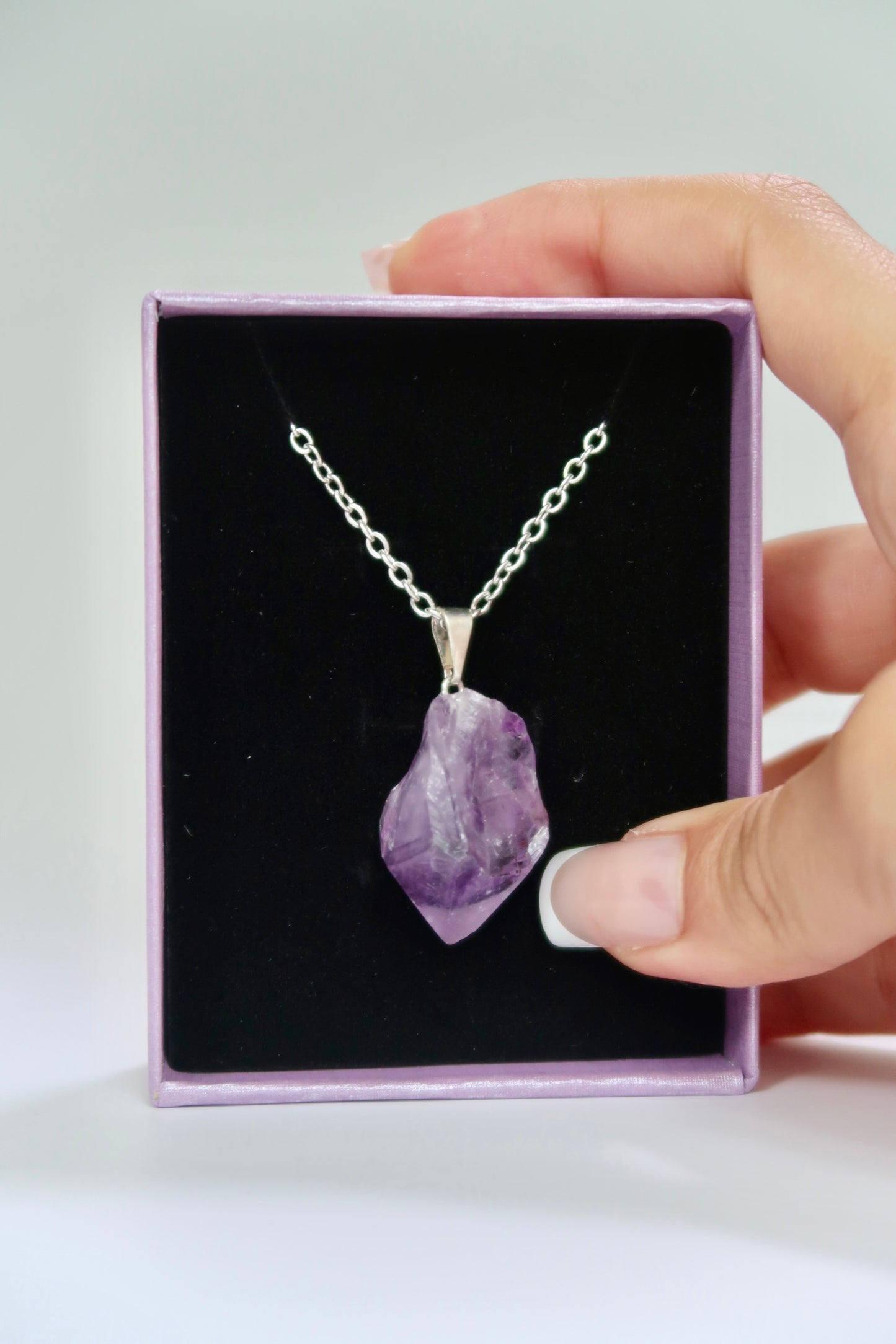 Amethyst necklace (Style D)