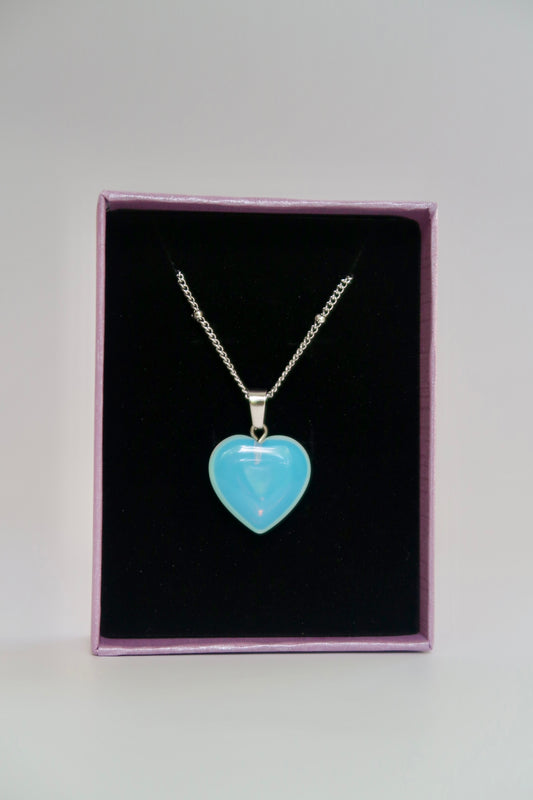 Opalite Heart Necklace