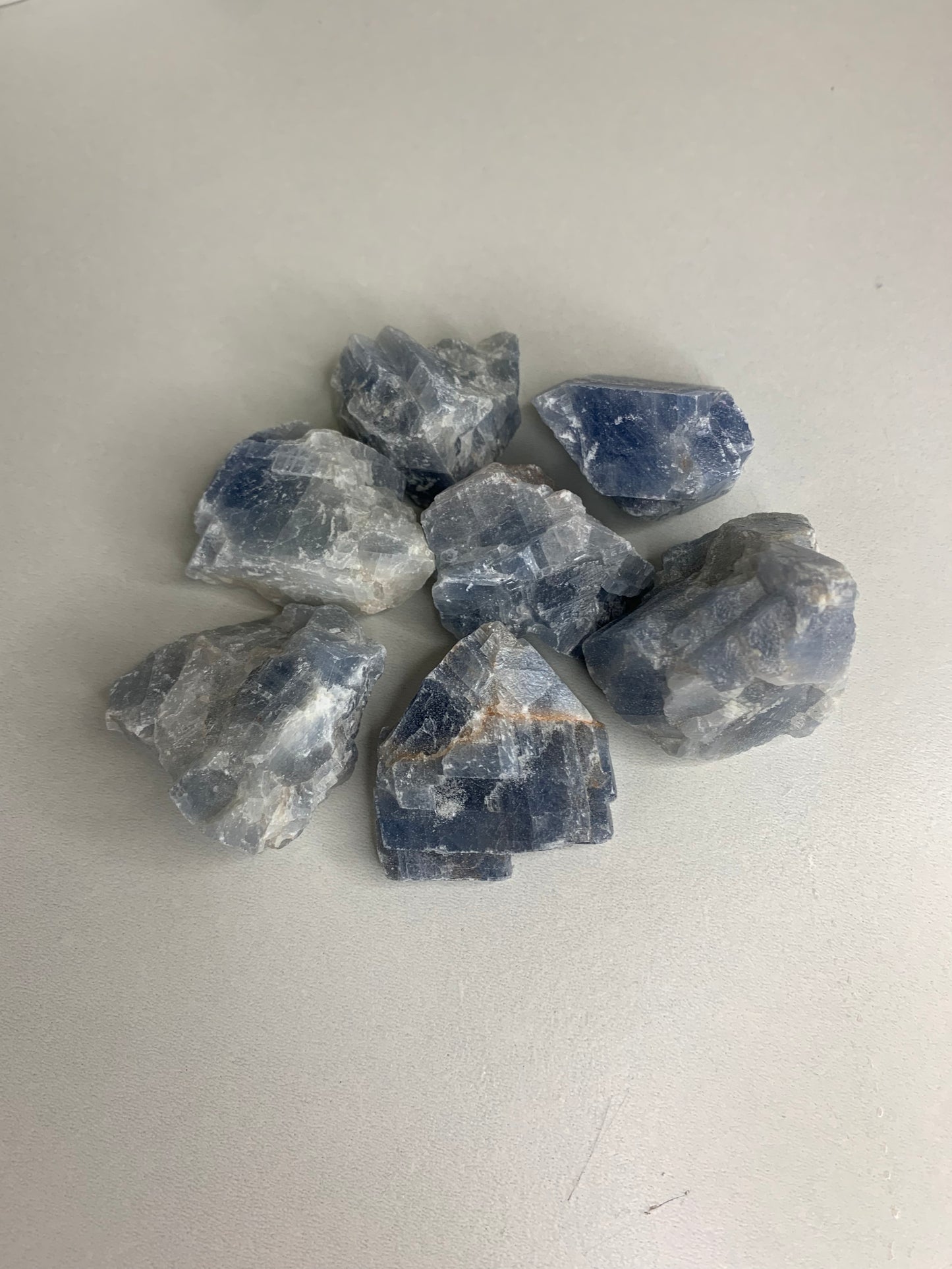 Raw Blue calcite