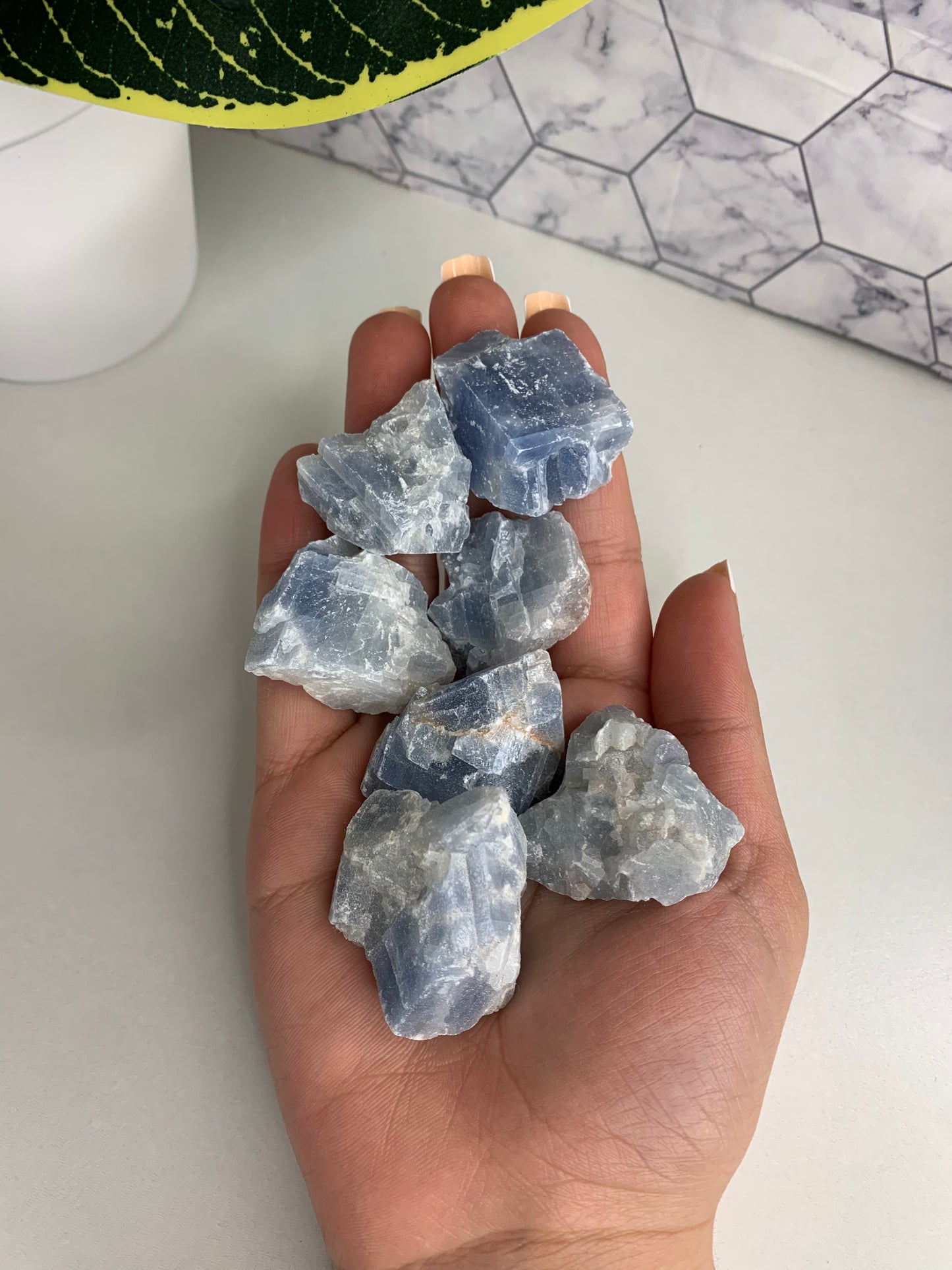 Raw Blue calcite