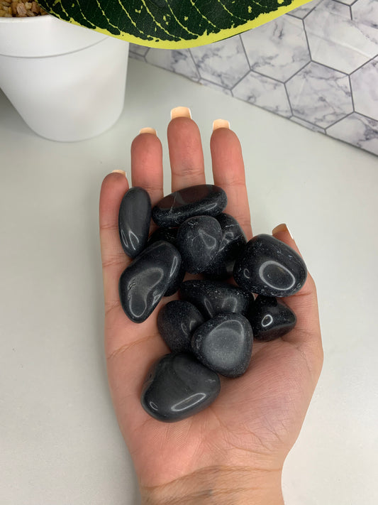 Tumbled Black Obsidian