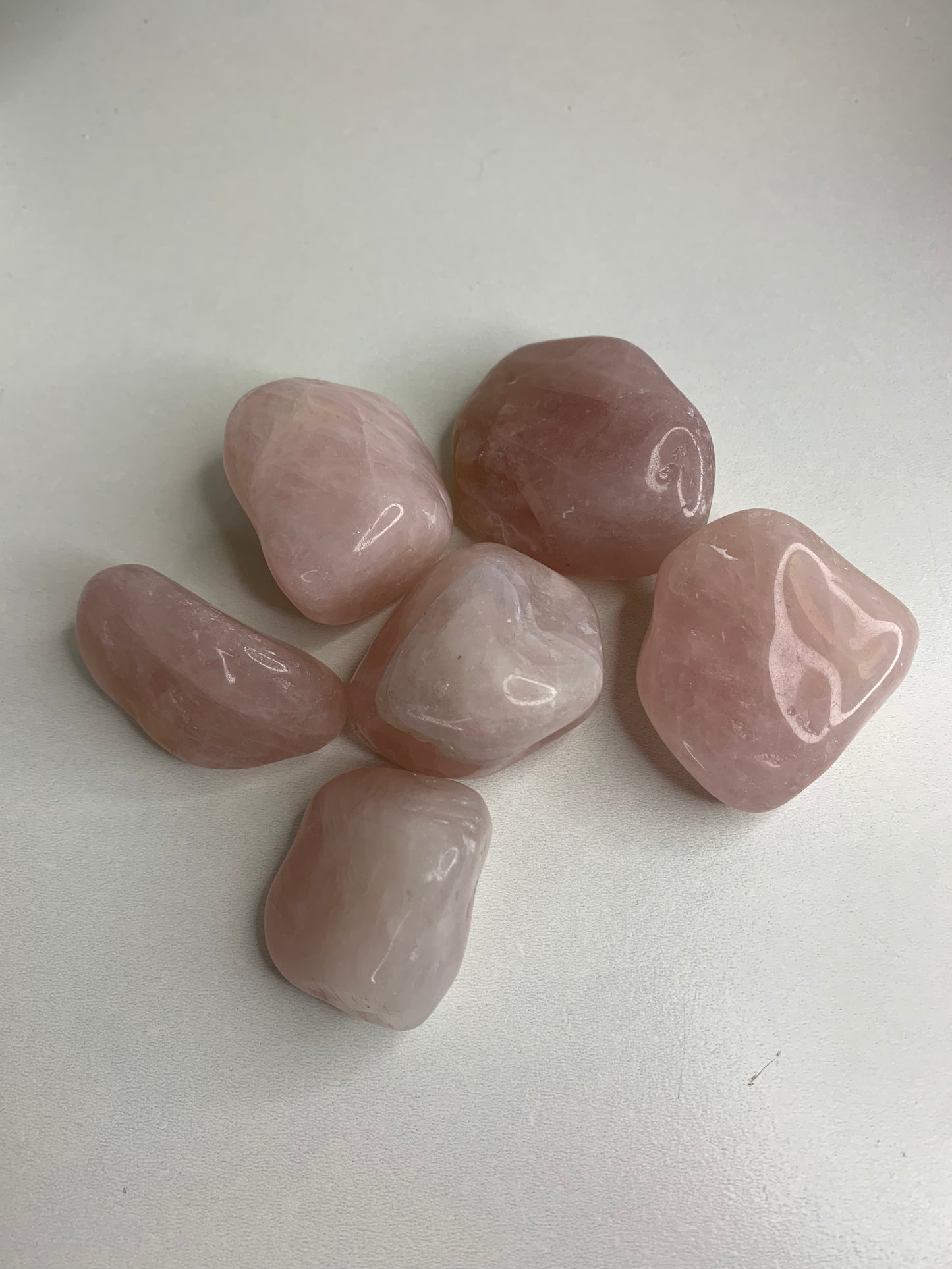 Rose quartz tumble