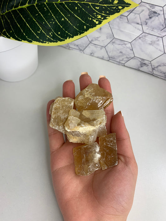 Raw honey calcite